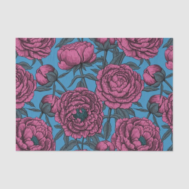 Peony garden tissue paper (Front)