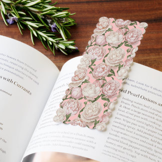 Peony Grace Elegant Floral Art Bookmarks