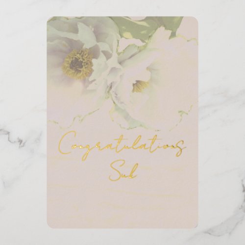 Peony Greeting Card