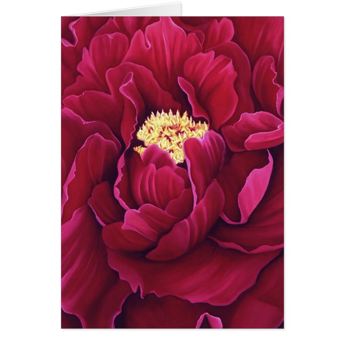 Peony Greeting Card