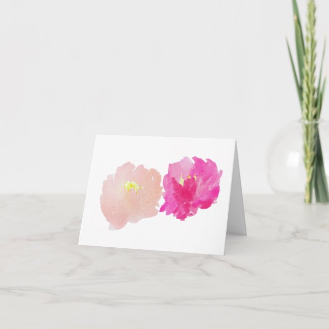 Peony Greeting Card (Front)