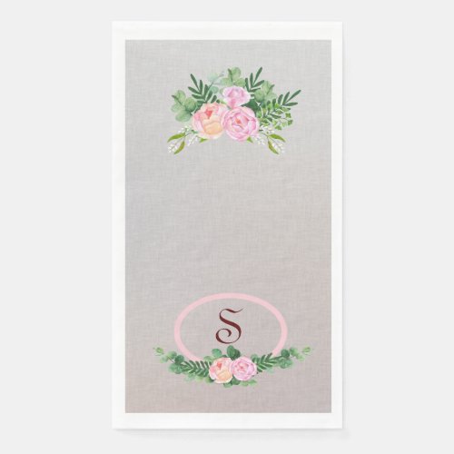 Peony Guest Towel Size Paper Napkin