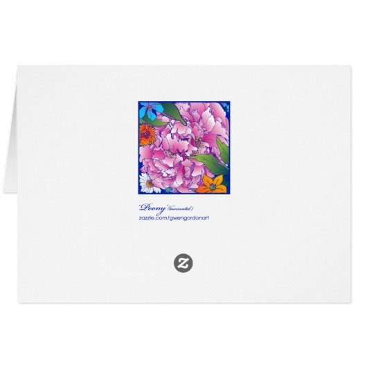 'Peony' horizontal (Back Horizontal)