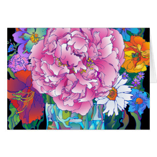 'Peony' horizontal Cards