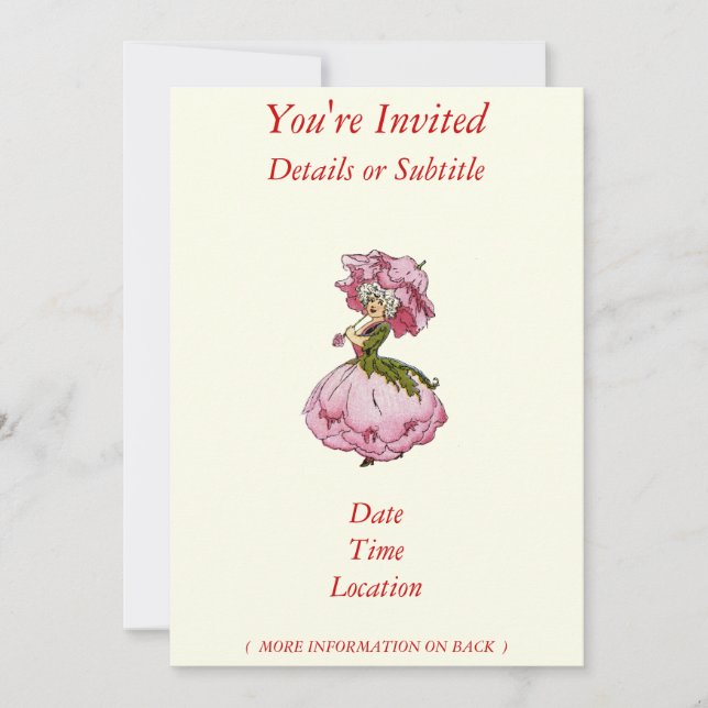 Peony Invitation (Front)