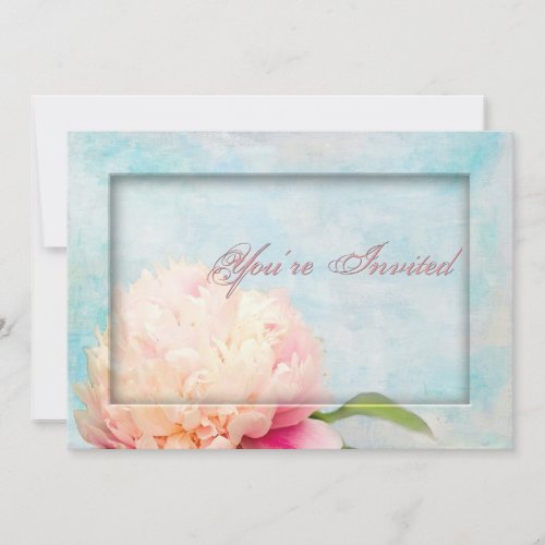 Peony Invitation - Multi-Purpose