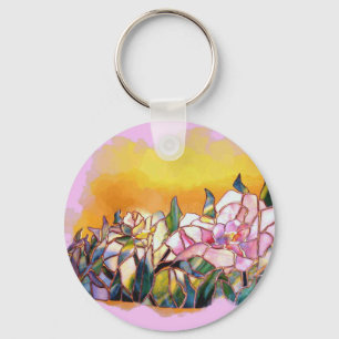 Peony Keychain