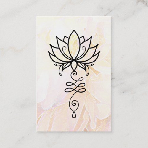  Peony Lotus Nirvana Sacred Geometry Yoga  Business Card