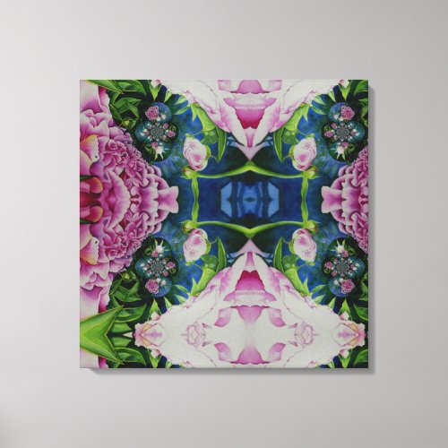 Peony Mandala 2 Canvas Print