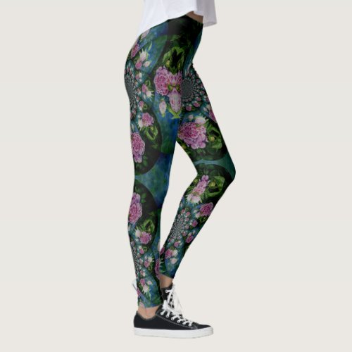 Peony Mandala Leggings