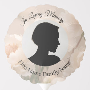 Peony memorial  balloon