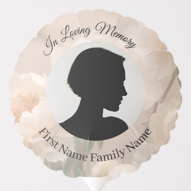 Peony memorial  balloon (Front)
