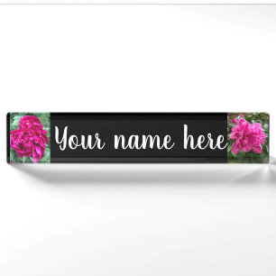 Peony Name Plate
