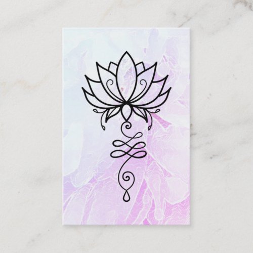  Peony Nirvana Sacred Geometry Yoga  Lotus Business Card