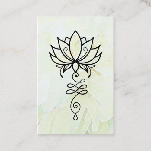  Peony Nirvana Sacred Geometry Yoga Lotus Business Card