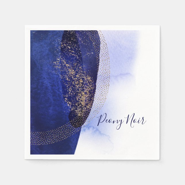 Peony Noir Collection Napkins (Front)