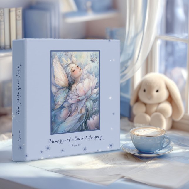 Peony Of The Dawn 3 Ring Binder (Peony of the Dawn binder on a desk in a girl bedroom)