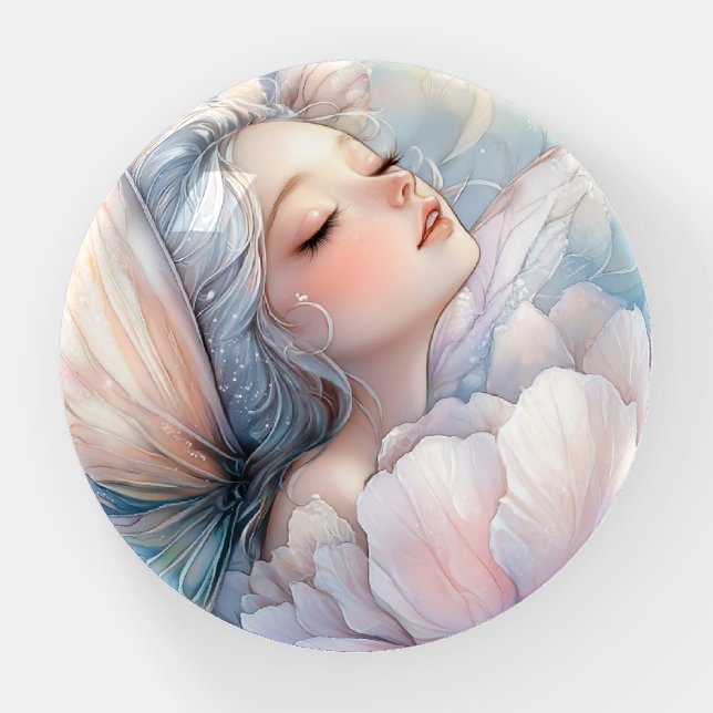 Peony Of The Dawn Paperweight (Front)