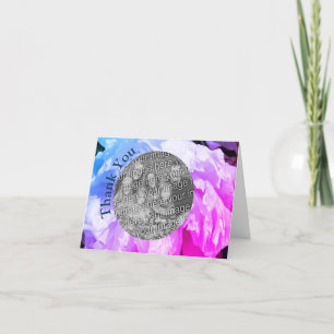 Peony Personalized Thank You Photo Card