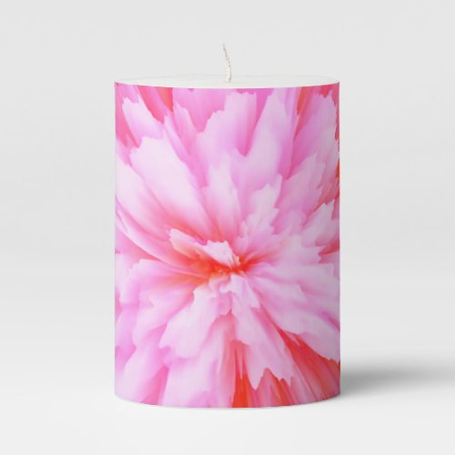 Peony Pink 3 x 4 Pillar Candle