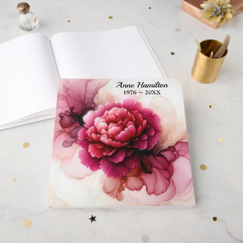 Peony Pink Abstract Memorial Service