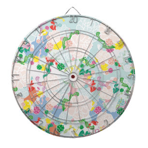 Peony pink dart board