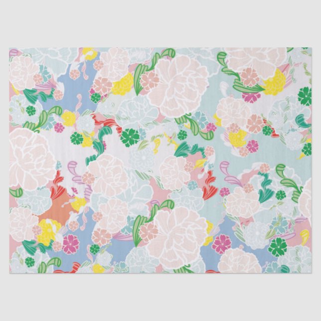 Peony pink tissue paper (Front)