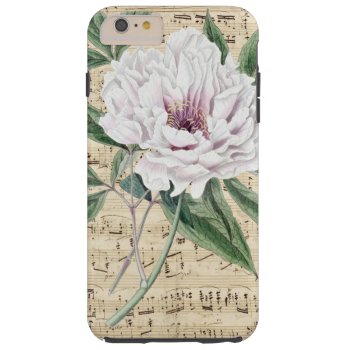 Peony Poetry Tough Iphone 6 Plus Case by EveyArtStore at Zazzle