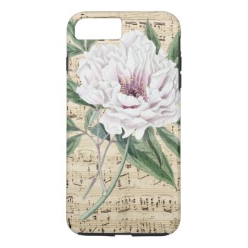 Peony Poetry Iphone 8 Plus/7 Plus Case by EveyArtStore at Zazzle