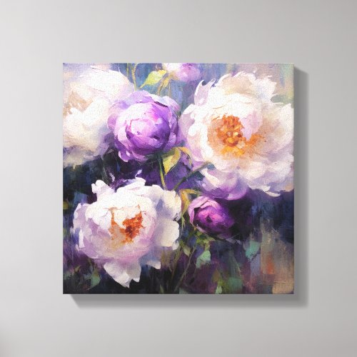 Peony poster art wall hanging canvas print