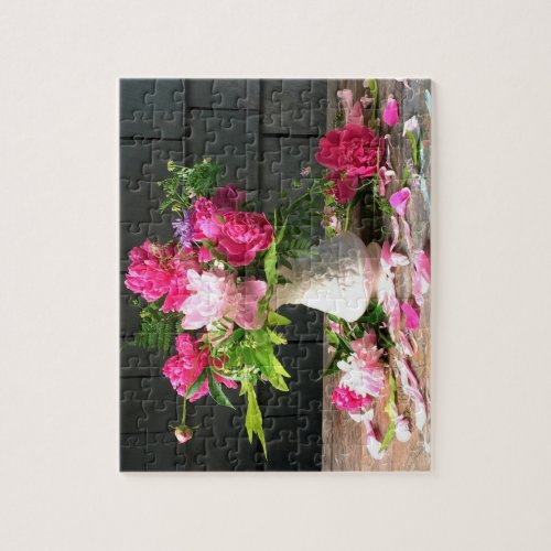 Peony Puzzle 8x10  110 pieces