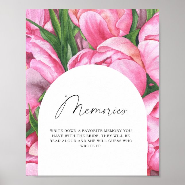 Peony roses - memories with the bride poster (Front)