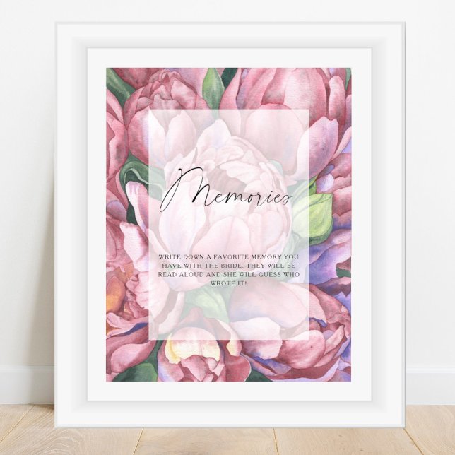 Peony roses - memories with the bride poster (Creator Uploaded)