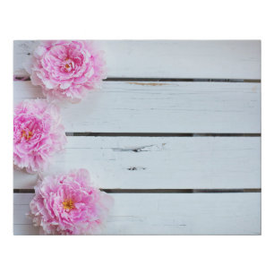 Peony Rustic Flowers Cottage Destiny's Destiny Faux Canvas Print