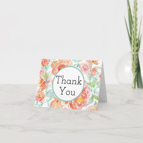 Peony Thank You Cards