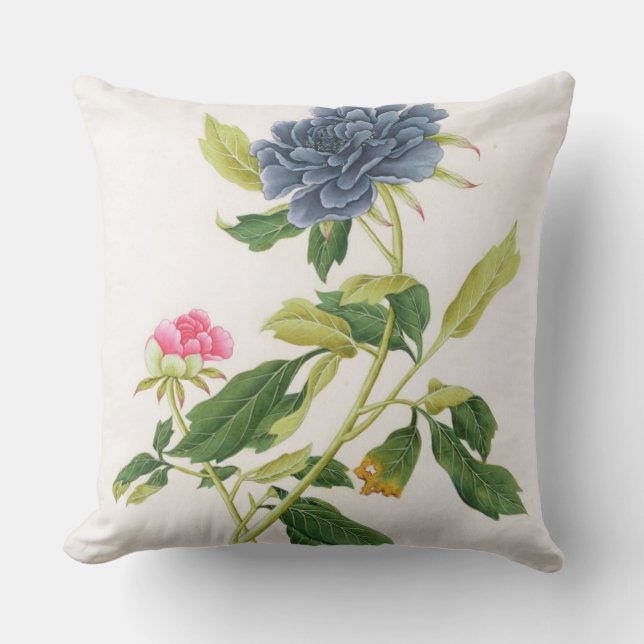 Peony Throw Pillow (Front)