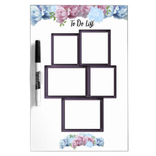 Peony To Do List Multi-Frame Dry Erase Board