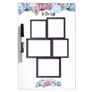 Peony To Do List Multi-Frame Dry Erase Board
