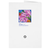 'Peony' vertical Cards (Back)