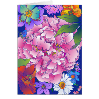 'Peony' vertical Cards