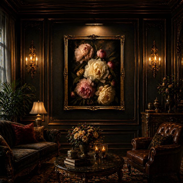 Peony Vintage Botanical Wall Art (Creator Uploaded)