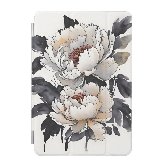 Peony - Watercolor flowers iPad Mini Cover (Front)