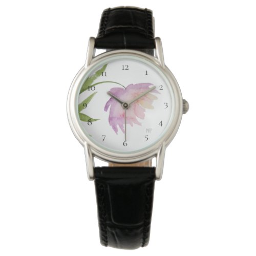  Peony Watercolor Pink Lavender Popular Floral Watch