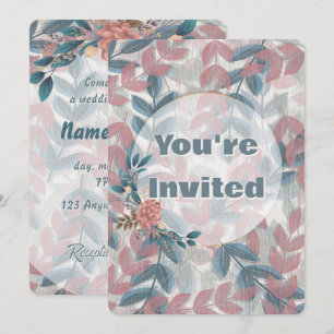 Peony Wedding Invitation