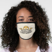People are Everywhere Face Mask (Worn Her)