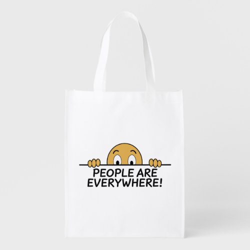 People are Everywhere Grocery Bag
