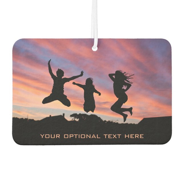 People at Sunset custom car air freshner Freshener (Front)