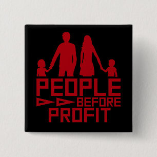 People Before Profit Activism Social Justice Equal Button