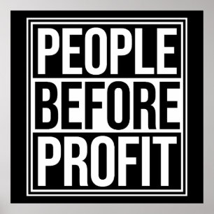 People Before Profit Activism Social Justice Equal Poster
