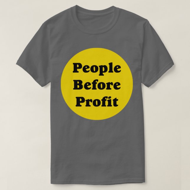 People Before Profit T-Shirt (Design Front)